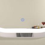 Oglinda baie 80x60 ovala cu led. Control touch - imagine 4