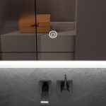 Oglinda baie led 60x80 cu touch. Iluminare exterioara - imagine 4