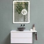 Oglinda baie 60x80 lupa, dezaburire si temperatura