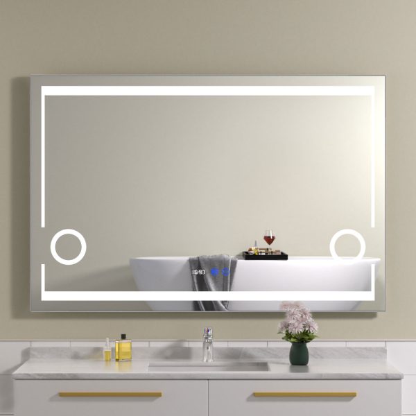 Oglinda baie cu dezaburire 120x80. Iluminare led