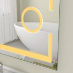 Oglinda baie cu dezaburire 150x80, dezaburire si ceas digital - imagine 7