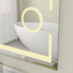 Oglinda baie cu dezaburire 150x80, dezaburire si ceas digital - imagine 8