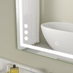 Oglinda baie led 60x80. Control touch - imagine 3
