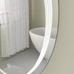 Oglinda baie 60x80 ovala cu led. Control touch - imagine 4