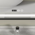 Oglinda baie 60x80 cu rama neagra din aluminiu. Functie dezaburire - imagine 4