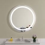 Oglinda baie led rotunda 70x70