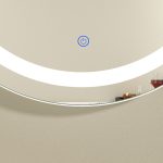 Oglinda baie led rotunda 70x70 - imagine 3