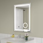 Oglinda baie 60x80 led cu lupa. Functie dezaburire - imagine 2