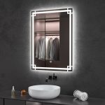 Oglinda baie led 60x80 cu touch - imagine 2