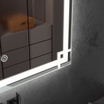 Oglinda baie led 60x80 cu touch - imagine 3