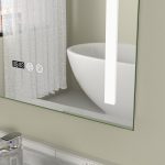 Oglinda baie led 60x80 cu dezaburire si ceas - imagine 4