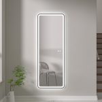 Oglinda de baie led si dezaburire reversibila 50x138 - imagine 2
