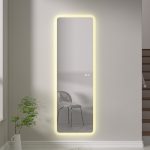 Oglinda de baie led si dezaburire reversibila 50x150 - imagine 3
