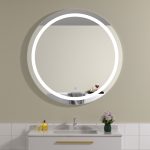 Oglinda baie rotunda 90x90 cu touch