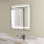 Oglinda baie led patrata 70x70 cu dezaburire - imagine 2