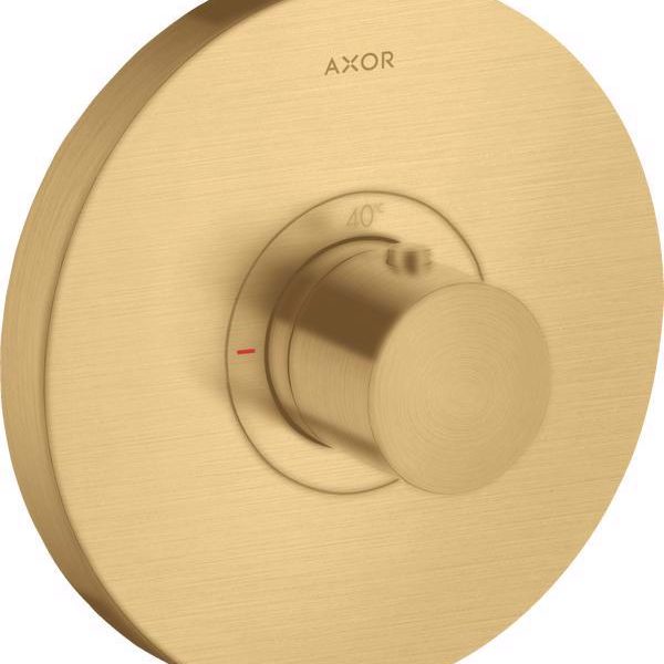 ORNAMENT AXOR SELECT TERMOSTATIC 1 FUNCTIE, DEBIT MARIT, ROTUND, BRUSHED GOLD OPTIC