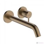 ORNAMENT BATERIE INCASTRATA LAVOAR TECTURIS S ECOSMART PLUS, CU PIPA 22.5 CM , BRUSHED BRONZE