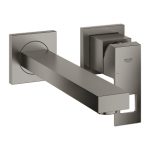 ORNAMENT BATERIE LAVOAR EUROCUBE INCASTRATA 231 MM, 2 GAURI , DE PERETE, MONTAJ CU 23200000 BRUSHED HARD GRAPHITE