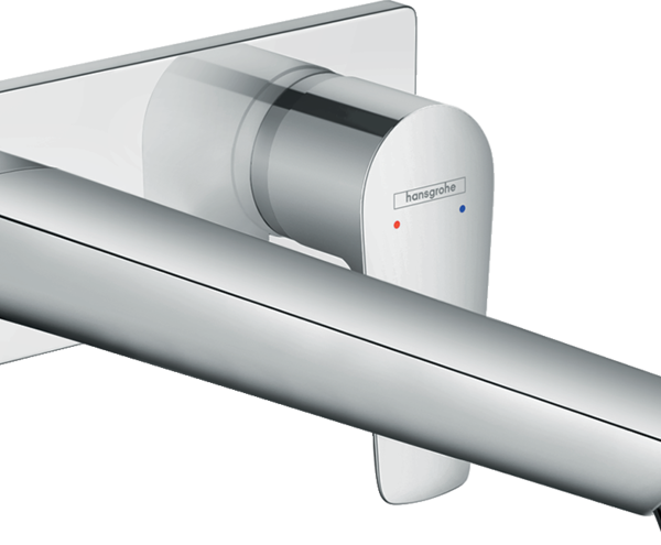 ORNAMENT BATERIE LAVOAR TALIS E CU MONTAJ PE PERETE SI PIPA 225 MM, CROM