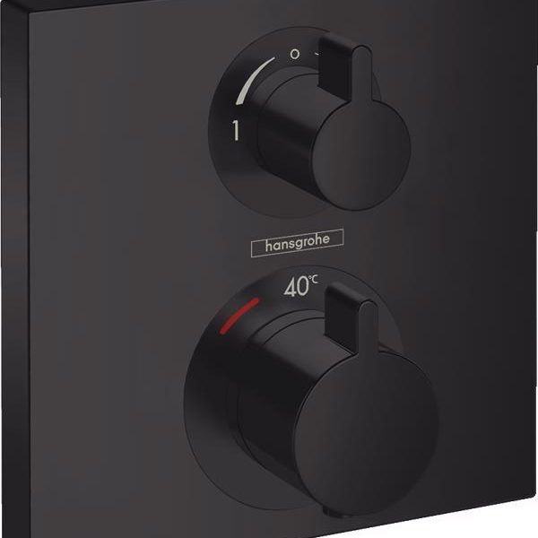 ORNAMENT BATERIE TERMOSTATICA ECOSTAT SQUARE 2 FUNCTII,MATT BLACK