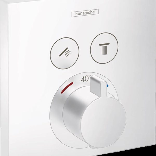 ORNAMENT DUS TERMOSTATIC SHOWER SELECT 2 IESIRI (PENTRU IBOX UNIV.), MATT WHITE