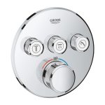 ORNAMENT ROTUND SMART CONTROL TERMOSTATAT 3 VALVE CROM