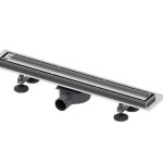 PACHET LINUS PLATE 2 IN 1, 600 MM,  GRILA PLATE/INOX MAT  SIFON DN 50 MEMBRANA ANTIMIROS NOU
