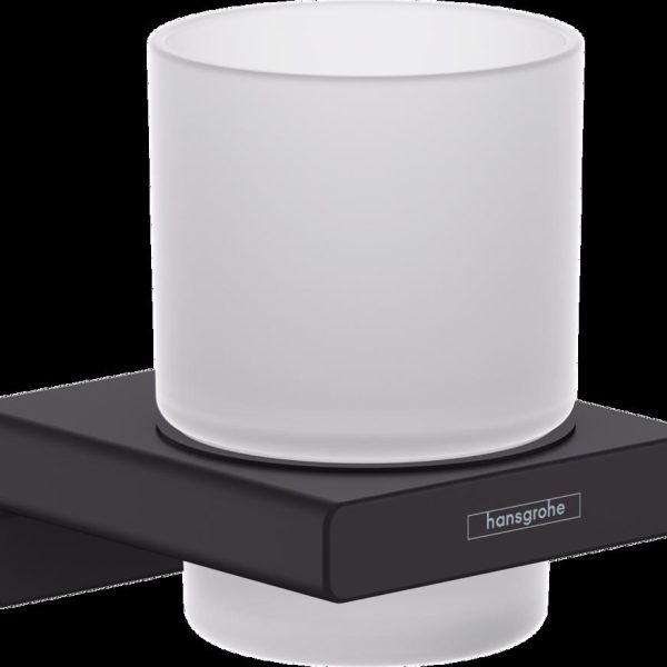 PAHAR CU SUPORT ADDSTORIS, NEGRU MAT