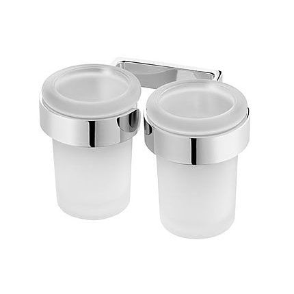 PAHAR CU SUPORT DUBLU NATURA CROM