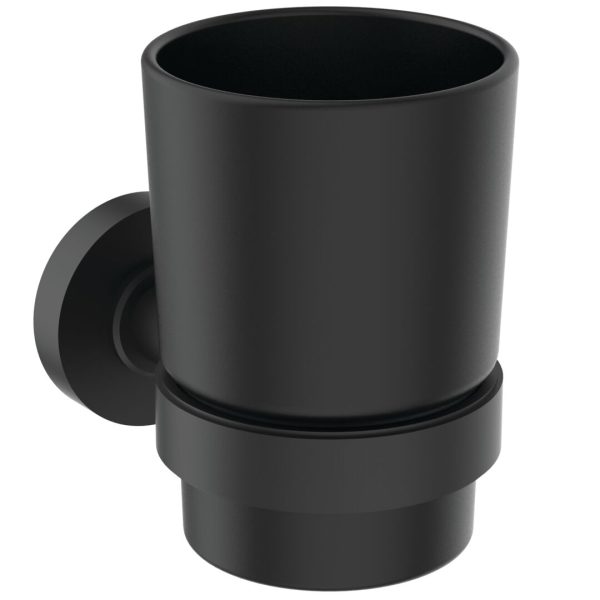 PAHAR CU SUPORT IOM SILK BLACK ,STICLA MATA NEAGRA