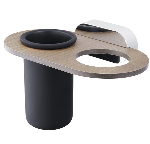 PAHAR DUBLU CU SUPORT BERGEN CROM HPL