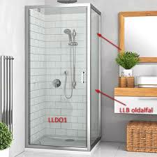 PANOU LATERAL 100, PROFIL CROM,STICLA TRANSPARENTA LLB/1000(A SE COMBINA CU LLDO1 SAU LLD2)