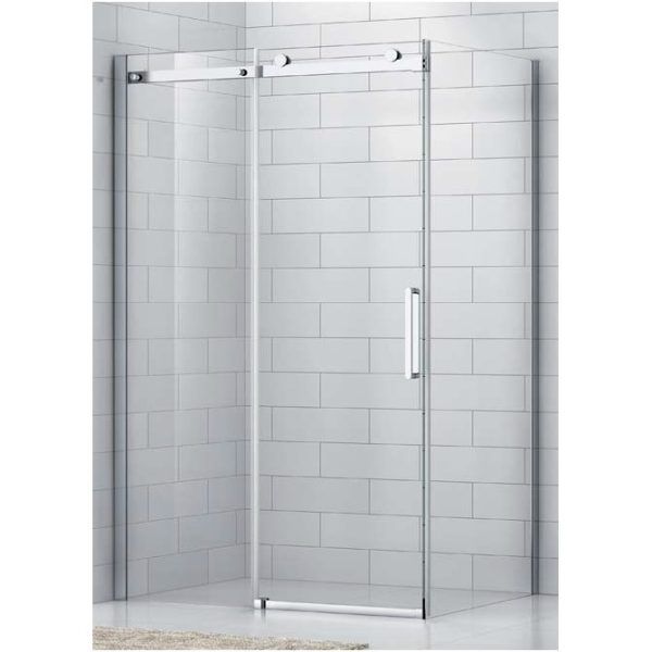 PANOU LATERAL OBZB 800, H.1950,   STICLA TRANSPARENTA 8 MM, PROFIL CROM