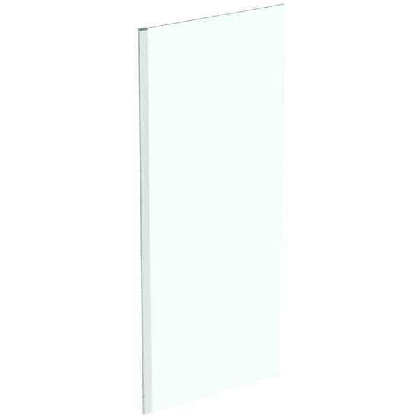 PARAVAN DUS WALK-IN I.LIFE, 90 CM, H. 200 CM, STICLA SECURIZATA TRANSPARENTA 8 MM TRATATA IDEAL CLEAN, PROFIL ALUMINIU CROM LUCIOS