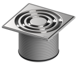 PARTE SUPERIOARA TECEdrainpointS SIFON INCL. GRILA INOX 150X150