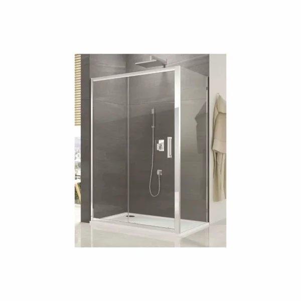 PERETE LATERAL OCELIA, L90 , PROFIL SLEFUIT LUCIOS, STICLA TRANSPARENTA 5MM