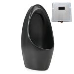 Pisoar negru mat cu senzor 112