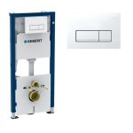 PREPACK WC UP 100 CU CLAPETA DELTA 51 ALBA SI SET FIXARE