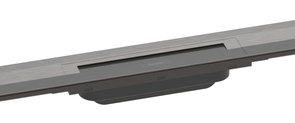 RAINDRAIN FLEX, RIGOLA DUS OTEL INOXIDABIL AJUSTABILA 800 MM, MONTAJ LA PERETE (NECESITA UBOX), BRUSHED BLACK CHROME