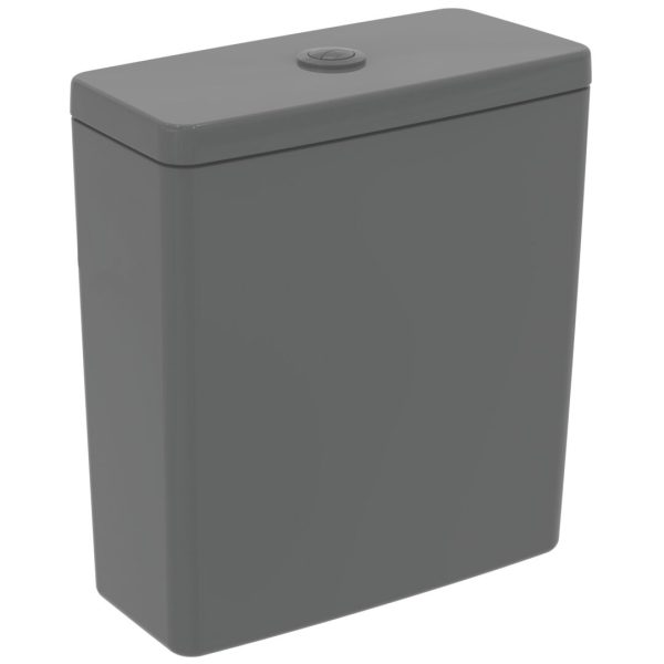 REZERVOR WC I.LIFE B, 3/4.5 L, DUBLA ACTIONARE, ALIMENTARE INFERIOARA, GRI LUCIOS