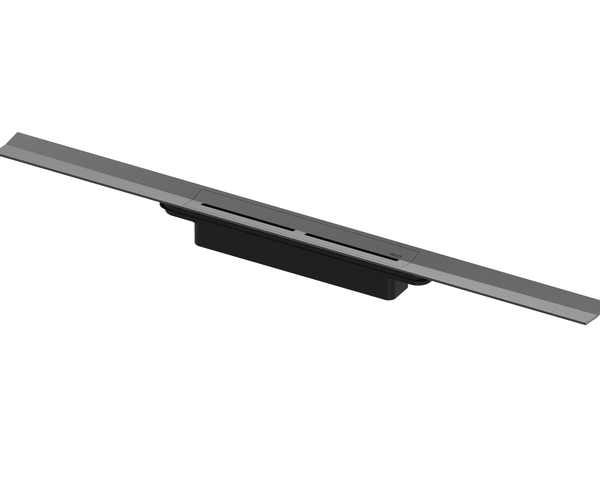 RIGOLA DE DUS TECE DRAINPROFILE CU LUNGIME ADJUSTABILA INTRE 50-100 CM, NEGRU-CROM PERIAT