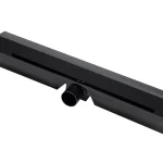 RIGOLA DUS MONTAJ IN PERETE 60CM, NEGRU MAT