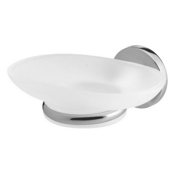 SAPUNIERA CU SUPORT ONTARIO STICLA CROM