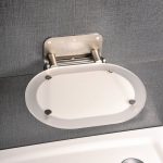 SCAUNEL CHROME PENTRU DUS CLEAR/INOX 375X410X130