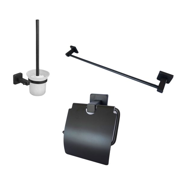 Set accesorii negre 3 piese