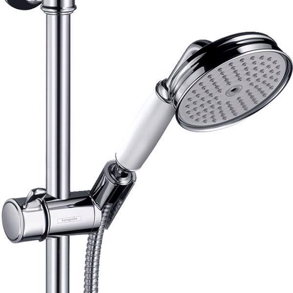 SET DUS AXOR MONTREUX CU FURTUN DE DUS SI PARA, CROM