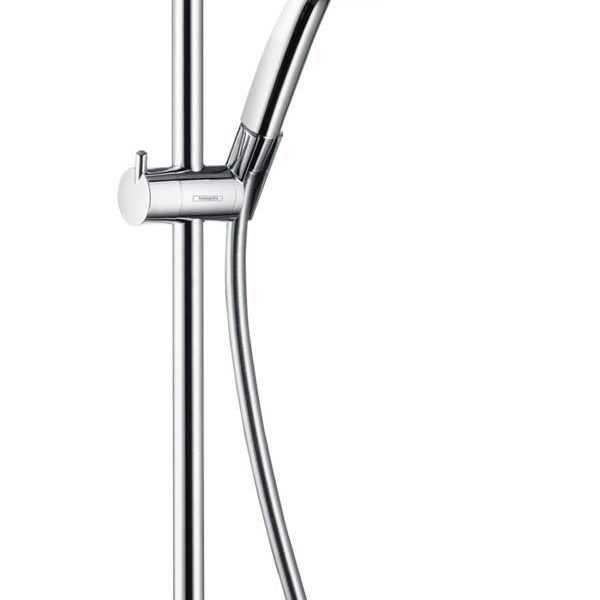 SET DUS CROMA 220 1 JET CU BATERIE TERMOSTATATA, CROM