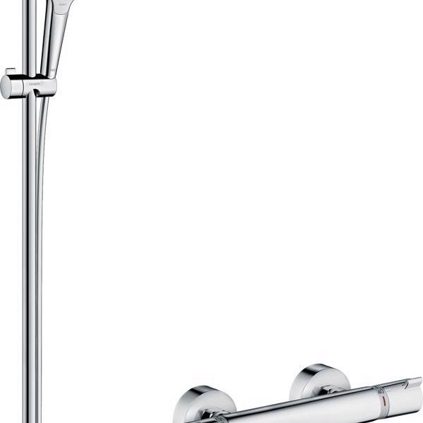 SET DUS CROMA SELECT S  VARIO CU BATERIE DUS TERMOSTATICA  ECOSTAT