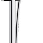 SET DUS CROMETTA 100, 1 JET, BARA 65 CM, ALB-CROM