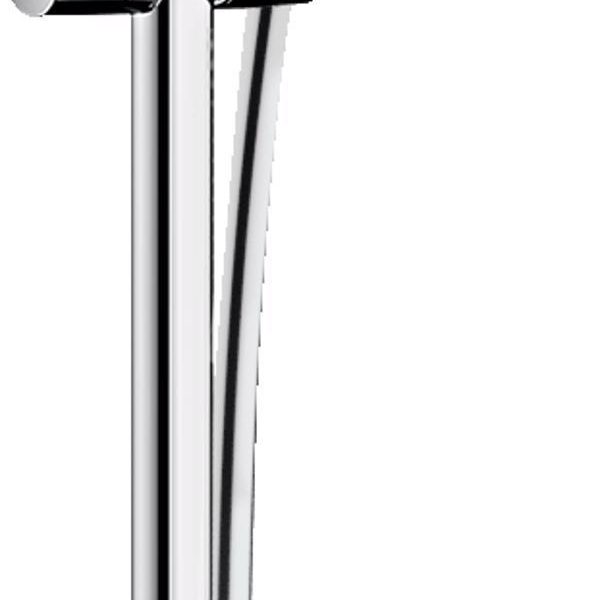 SET DUS CROMETTA 100, 1 JET, BARA 65 CM, ALB-CROM